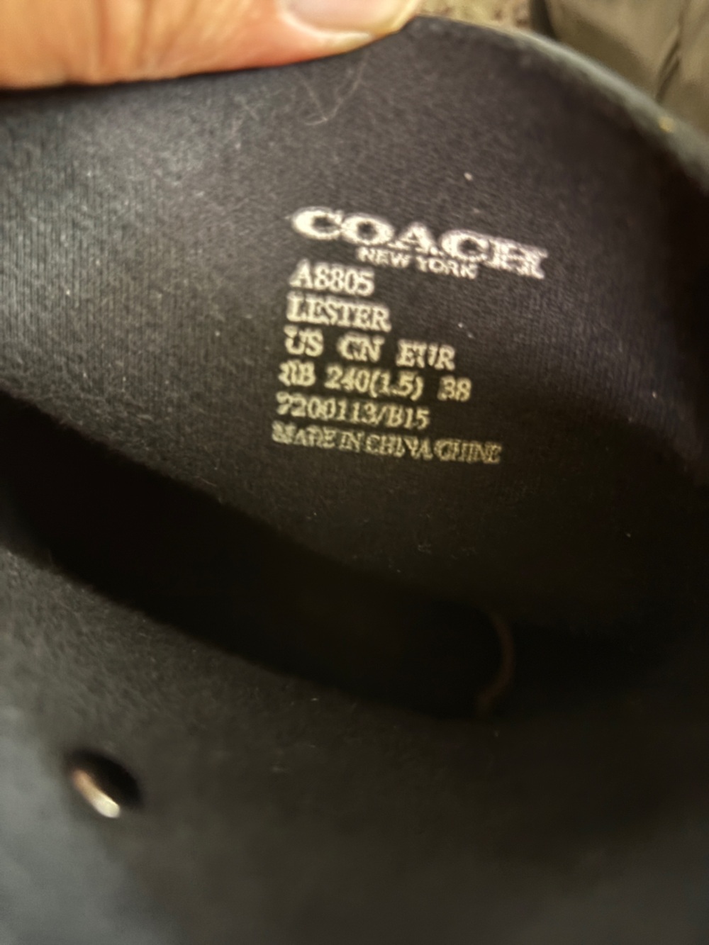COACH Lester Short Rainboots  A8805 Rubber cap toe ankle buckle strap Size 8 B - Picture 10 of 10